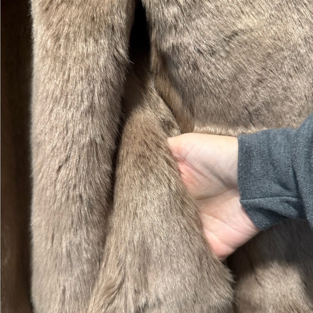 Pinkish Faux Fur Coat by A New Day - Picture 4 of 6